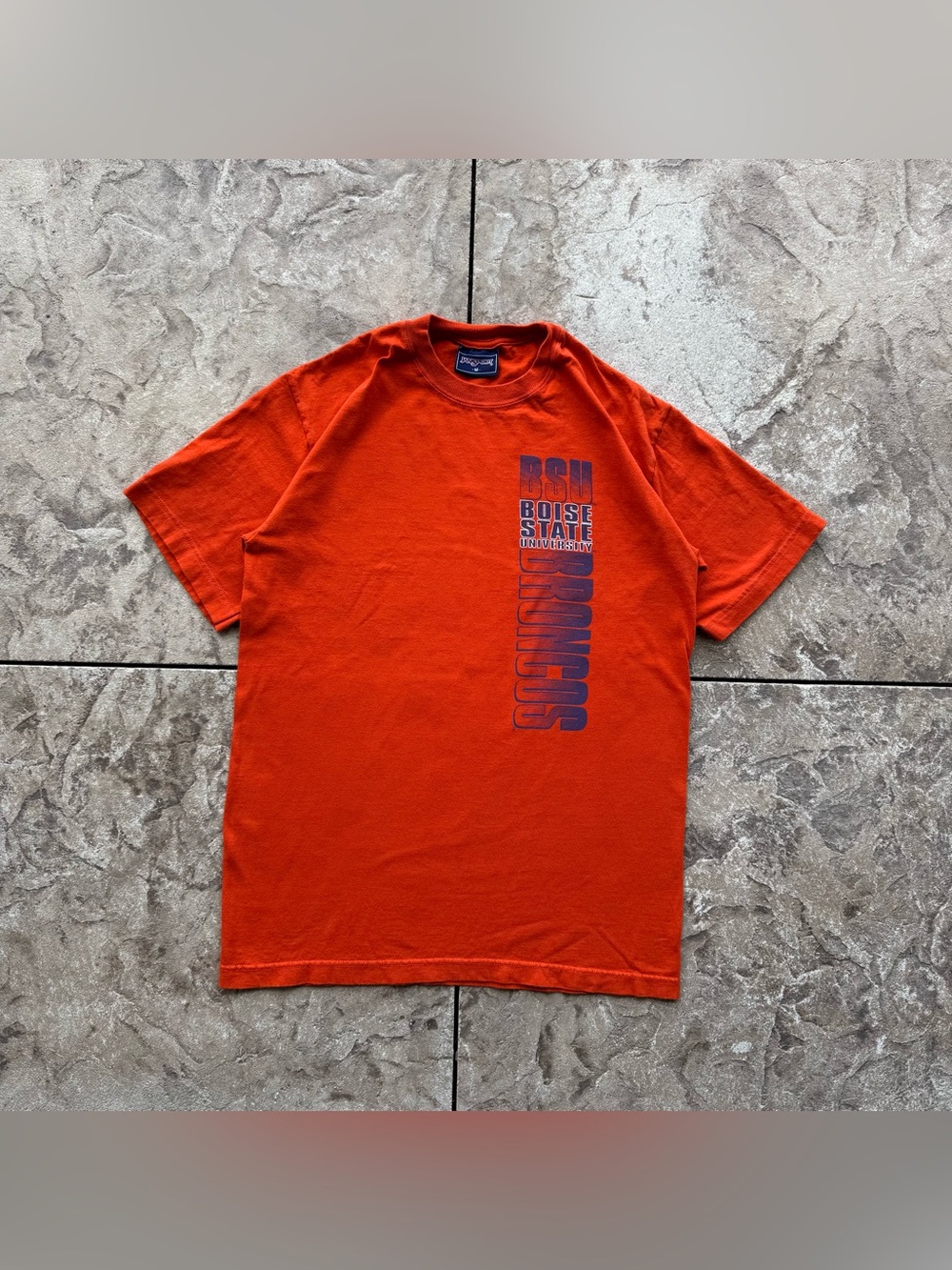 Vintage 90s Jansport Boise State University Broncos Orange T-Shirt